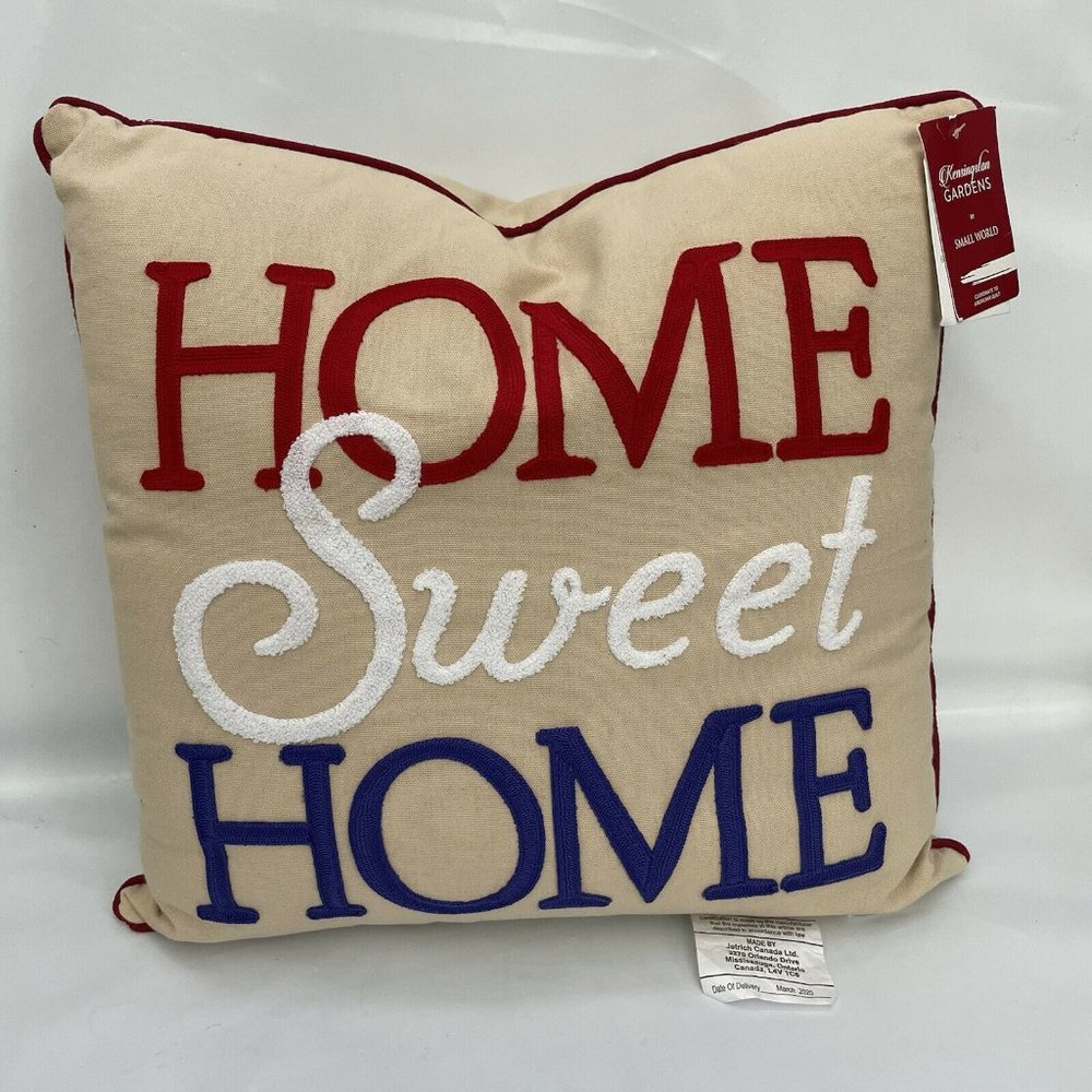 Home Sweet Home Decorative Pillow Americana 18x18